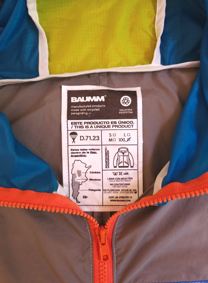 Upcycled Parachute Jacket (Extra Large - D.71.23)