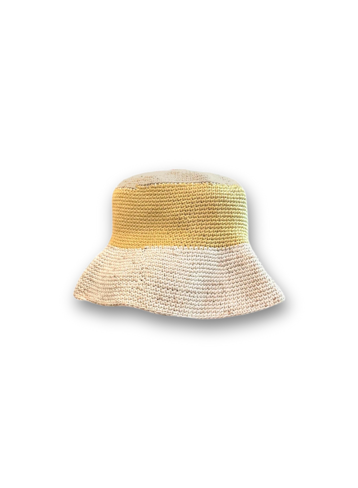 Pecan Sand Crochet Bucket Hat