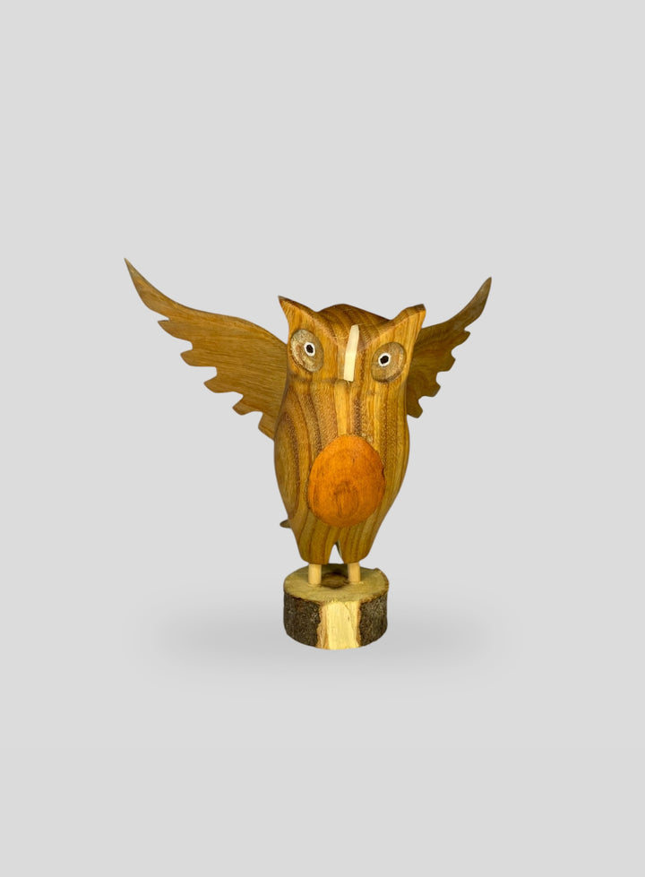 The Horned Owl Carving