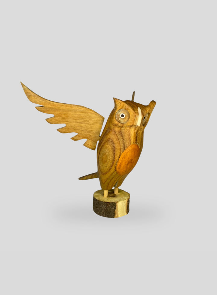 The Horned Owl Carving