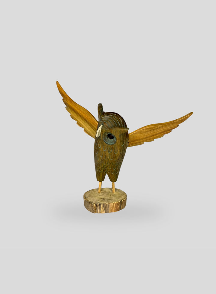 The Giant Owl Carving