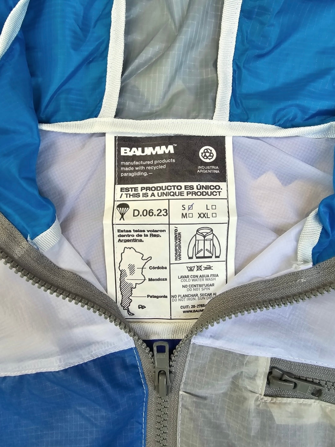 Upcycled Parachute Jacket (Small - D.06.23)