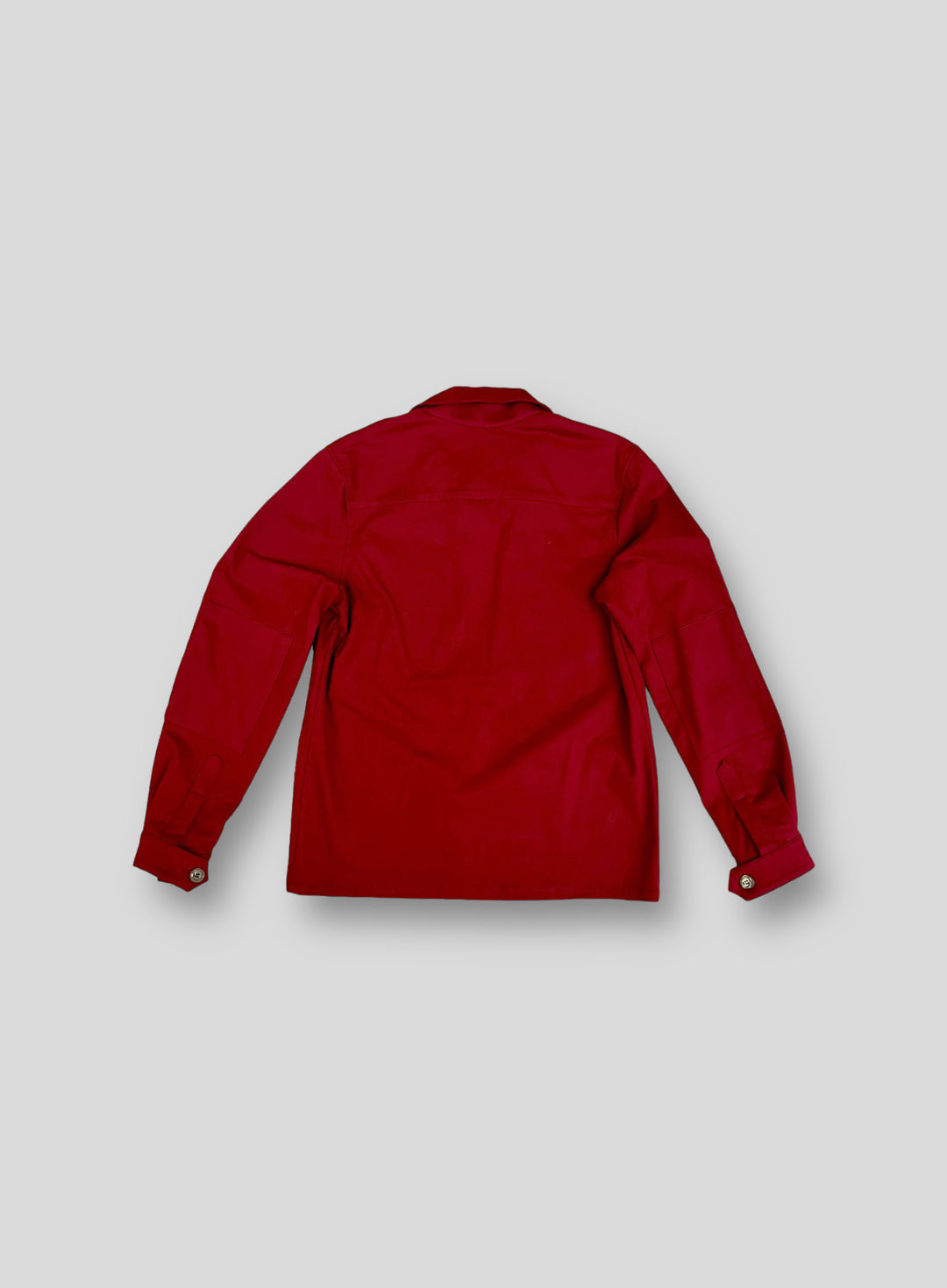 Red Four Pocket Shirt Jacket