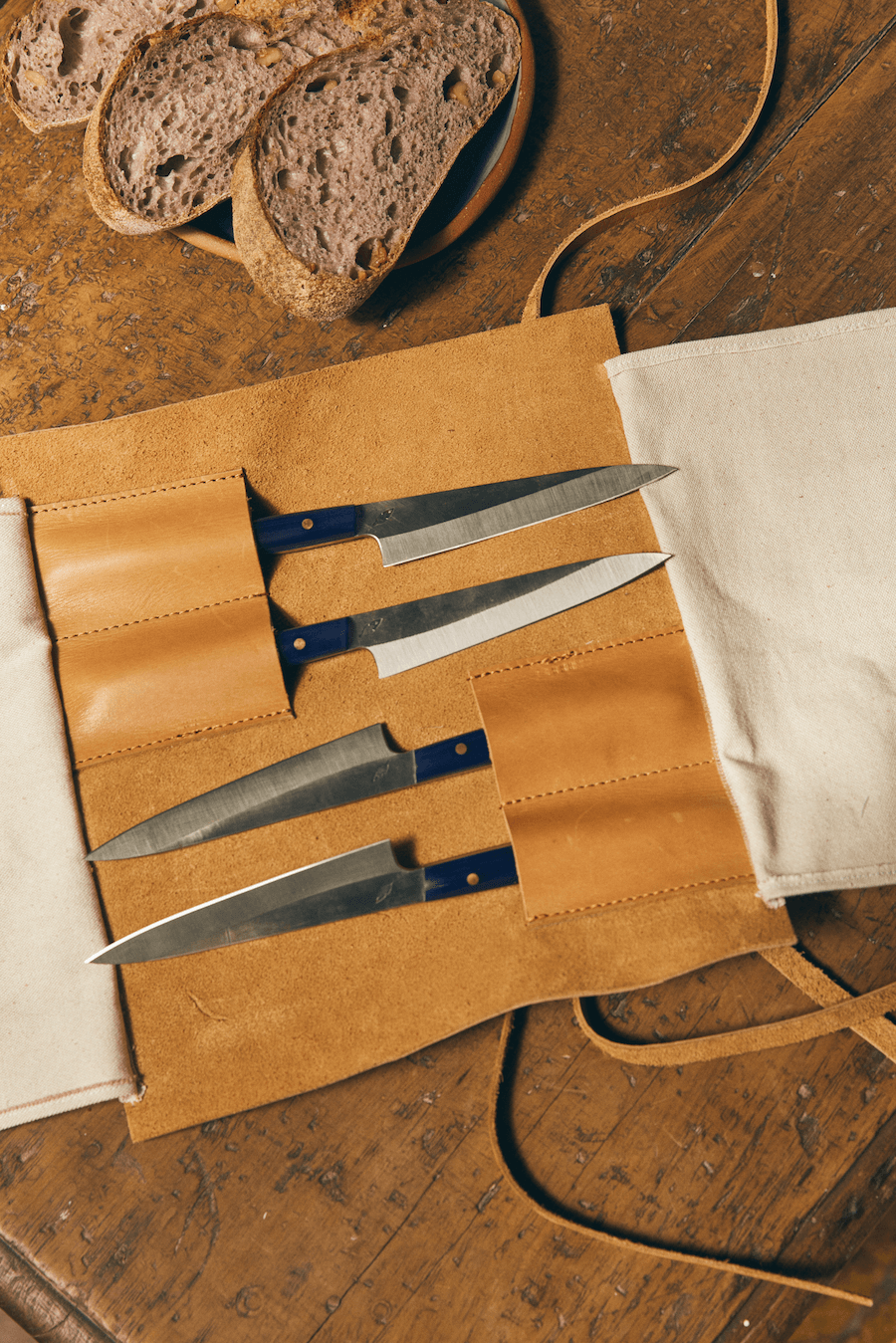 Table Knife Set in Blue