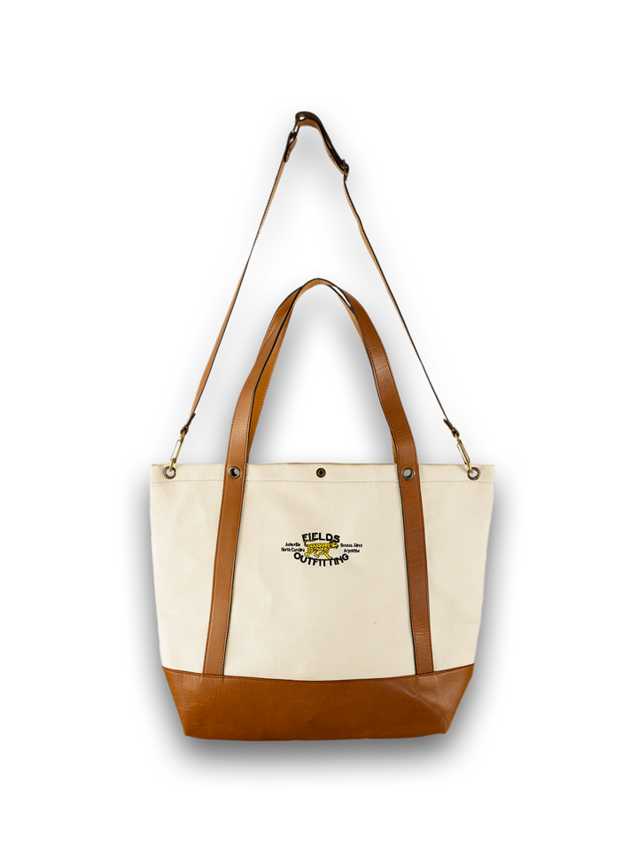 El Bolsón Natural Leather and Canvas Carryall