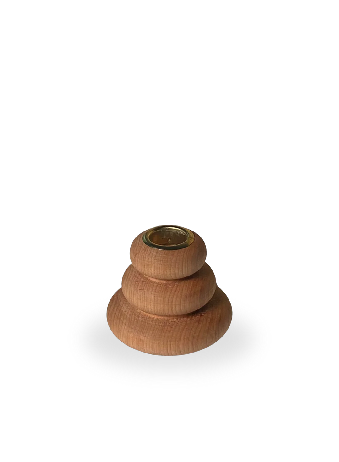 Puffer Candle Holder in Fireland Cherry Wood