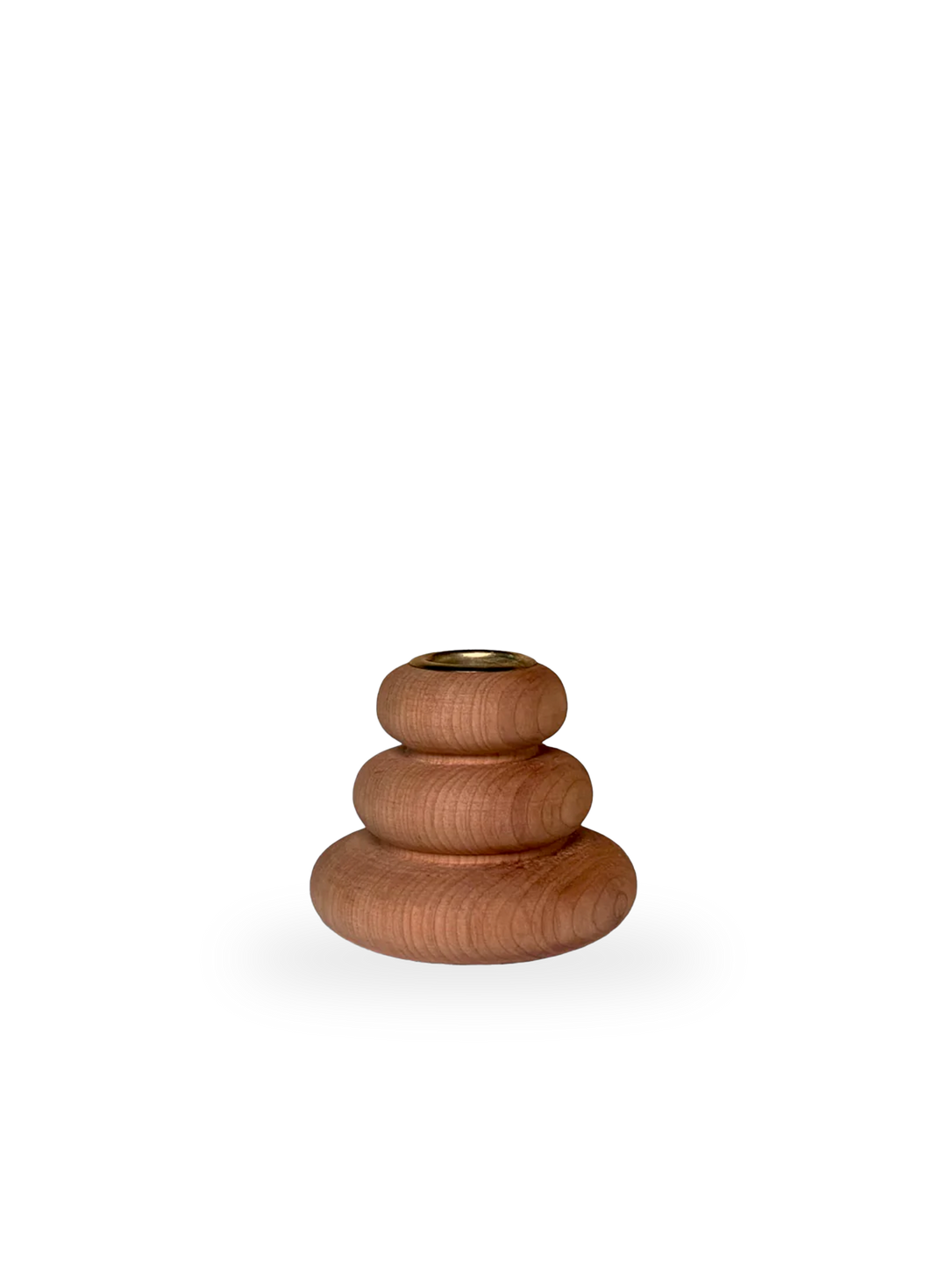 Puffer Candle Holder in Fireland Cherry Wood