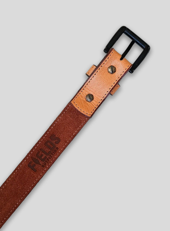 Hand-Painted Leather Belt (Size 32)