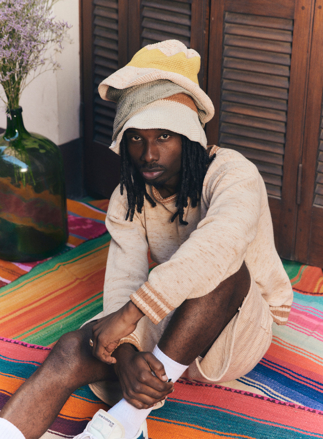 Pecan Sand Crochet Bucket Hat