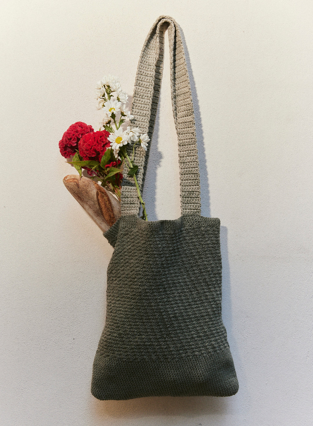 Mate Green Crochet Tote Bag