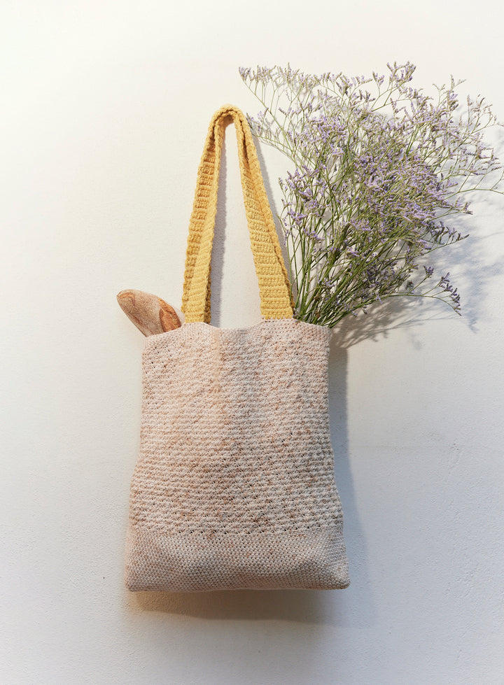 Pecan Sand Crochet Tote Bag