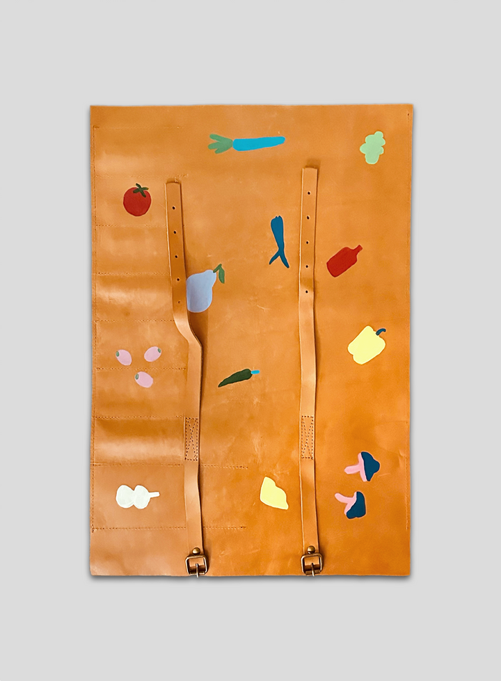 Hand-Painted Knife Roll