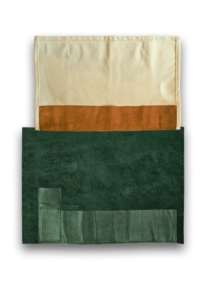 Knife Roll in Green
