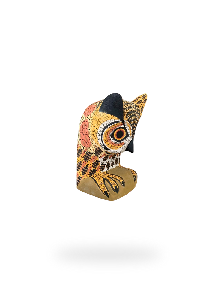 The Resting Horned Owl