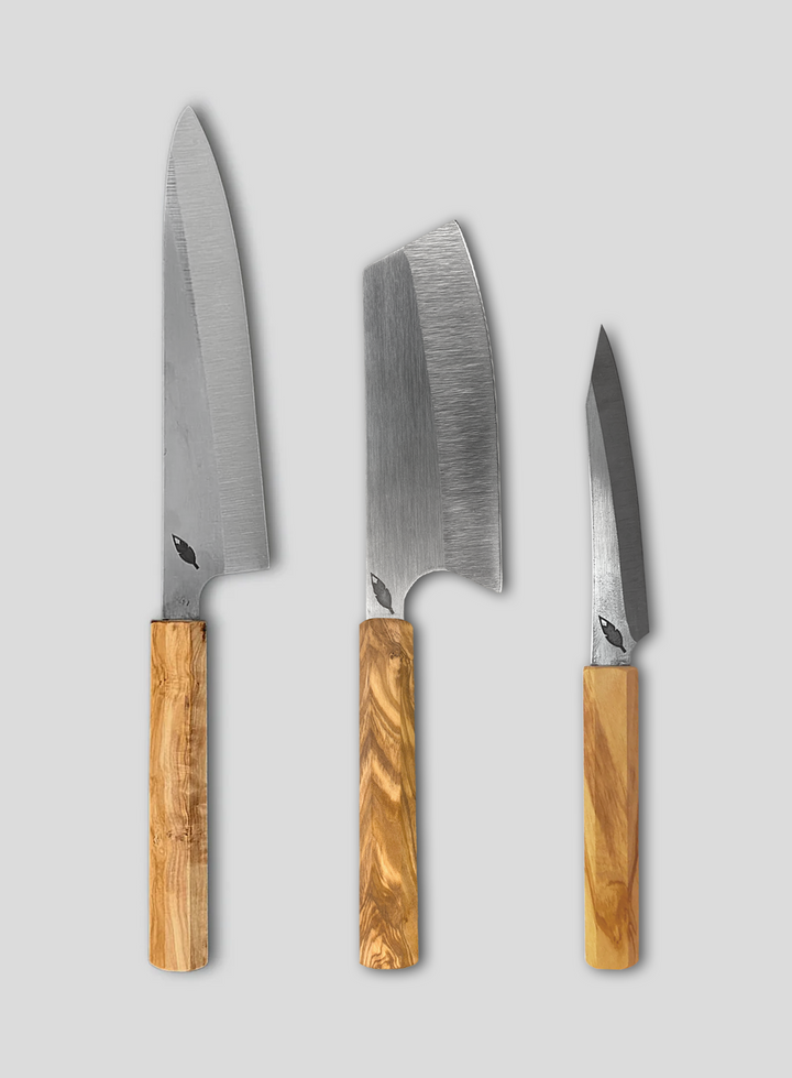The Essential Knife Trio in Olive