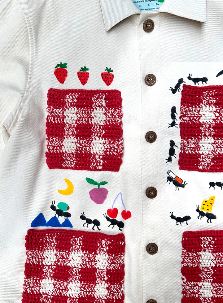 Sh*t Picnic Hand-Painted Tapestry Jacket