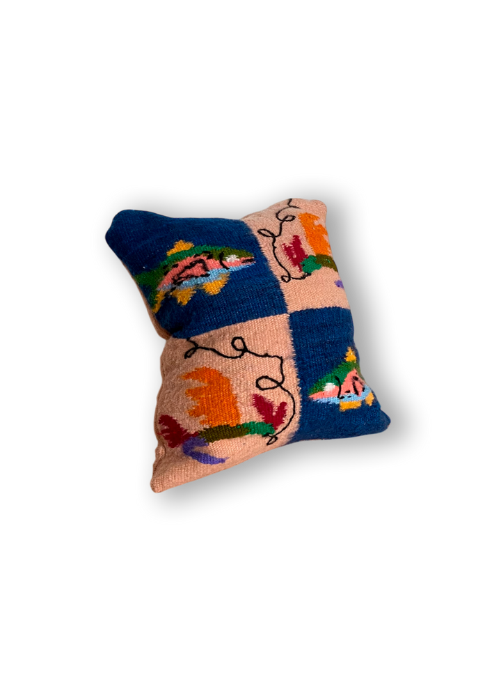 Pesca Square Throw Pillow