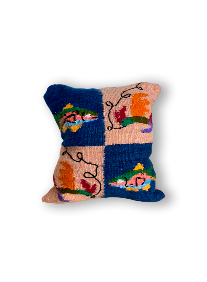 Pesca Square Throw Pillow