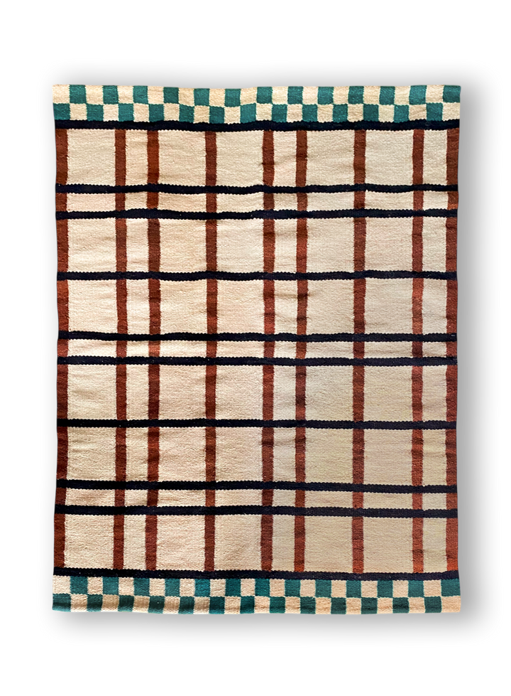 Check Wool Rug v1