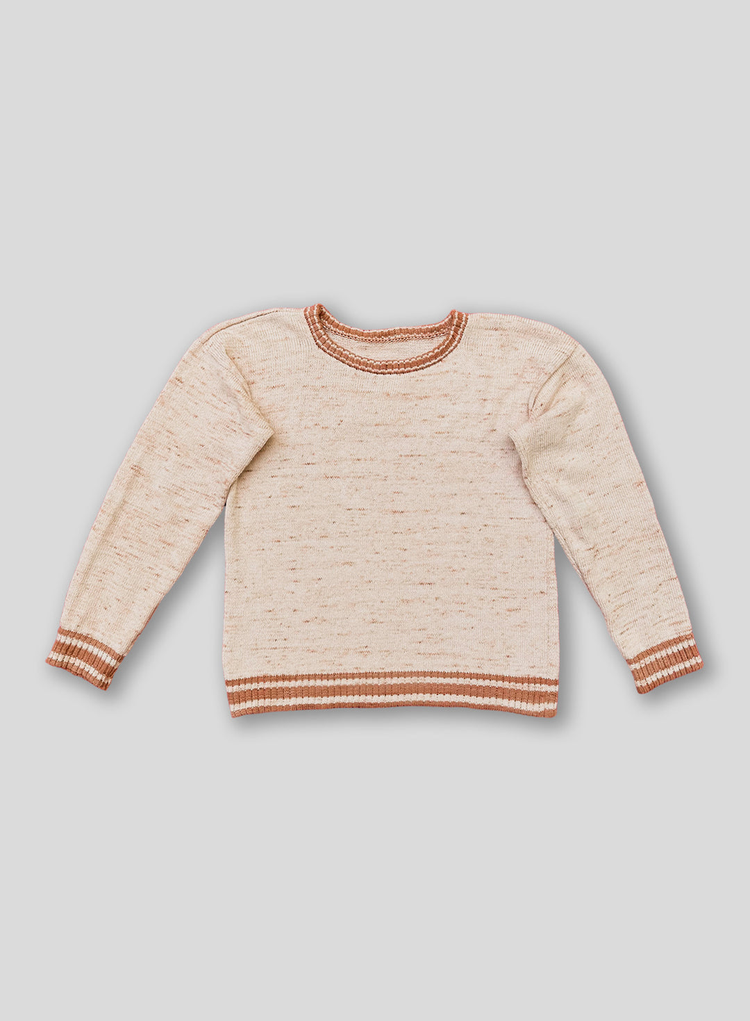 Pecan Sand Knit Crewneck Pullover