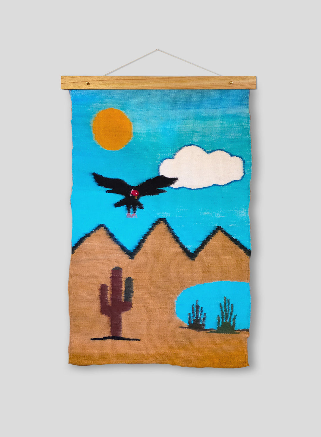 The Great Condor Tapestry in Sky-Blue