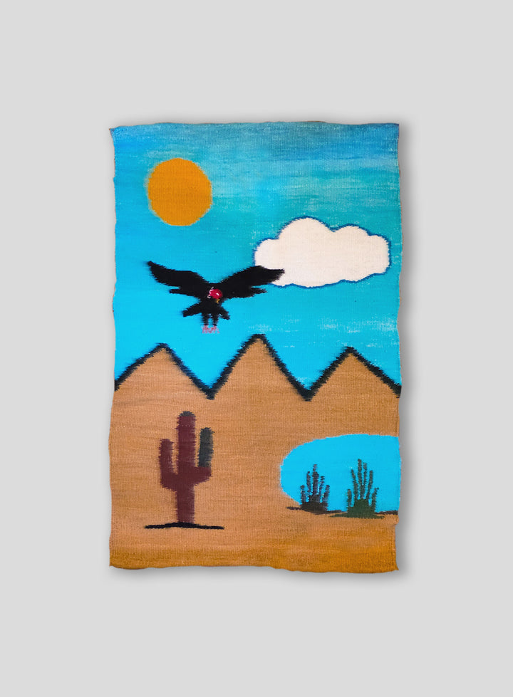The Great Condor Tapestry in Sky-Blue