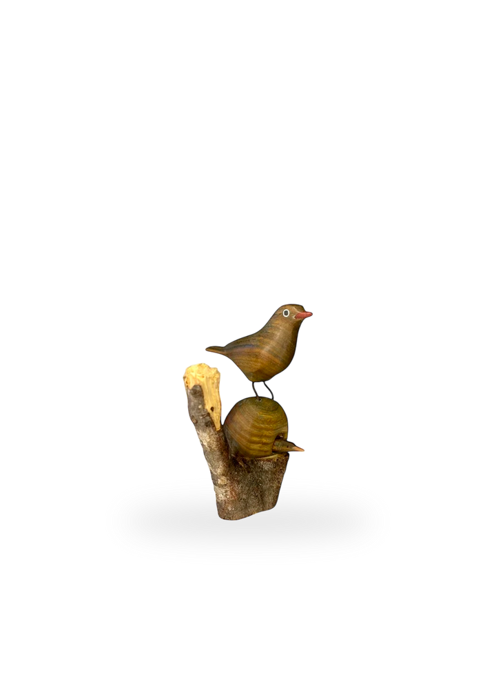 Ovenbird and Chick Carving