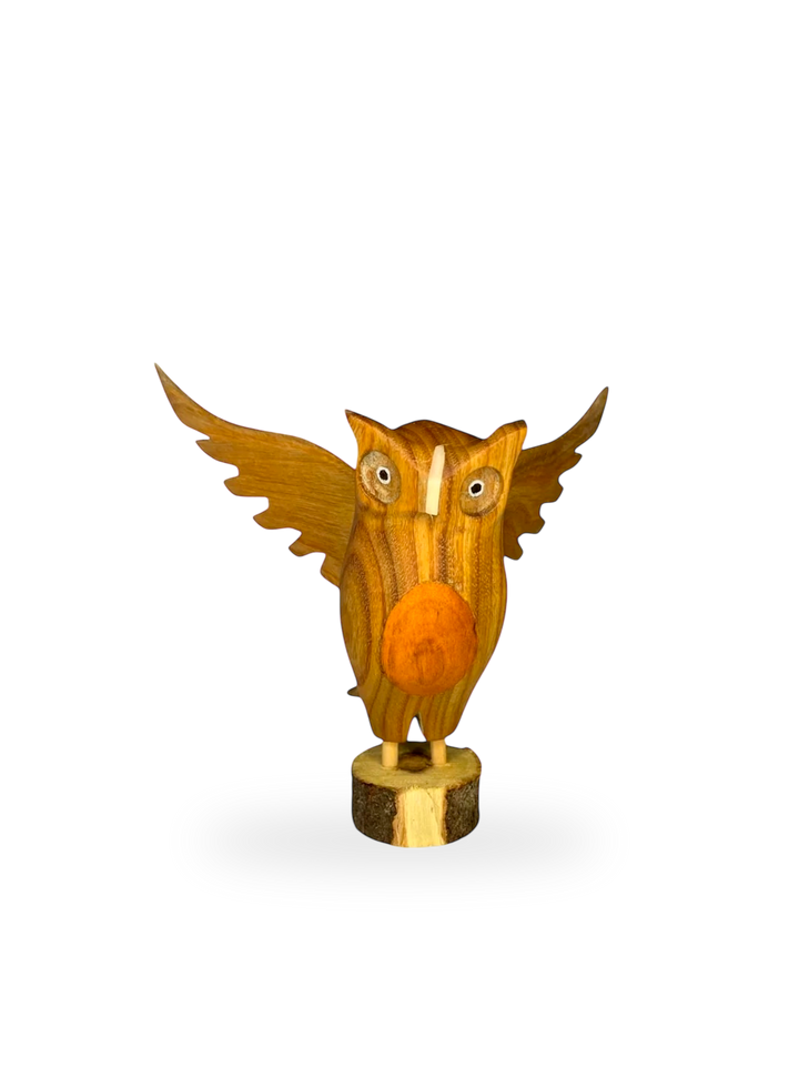 The Horned Owl Carving