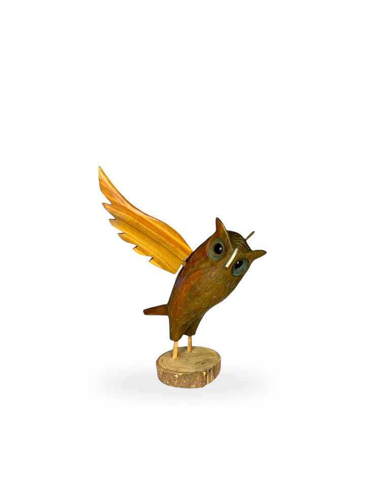 The Giant Owl Carving