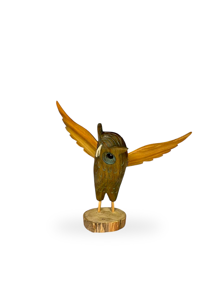 The Giant Owl Carving