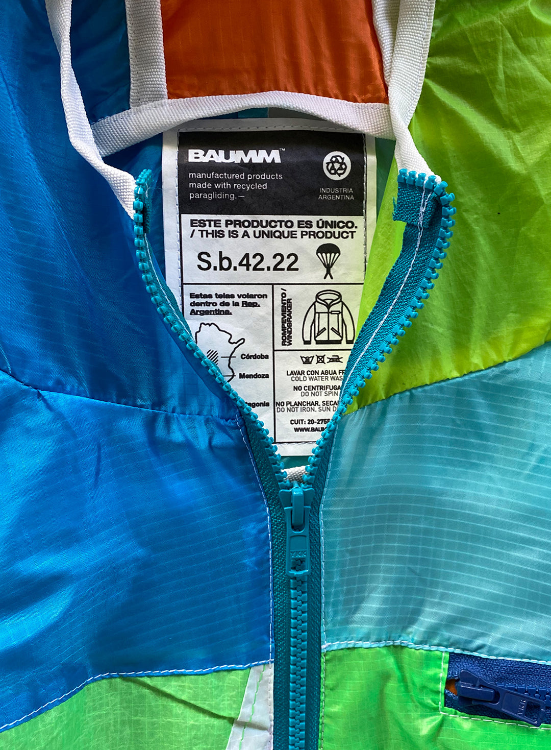 Upcycled Parachute Jacket (Small - S.b.42.22)
