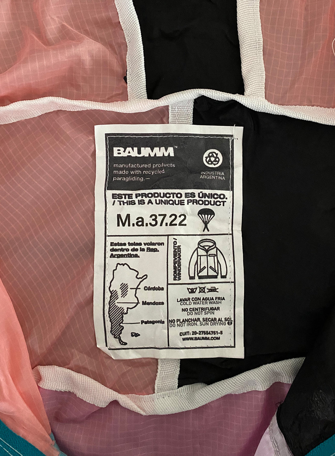 Upcycled Parachute Jacket (Medium - M.a.37.22)