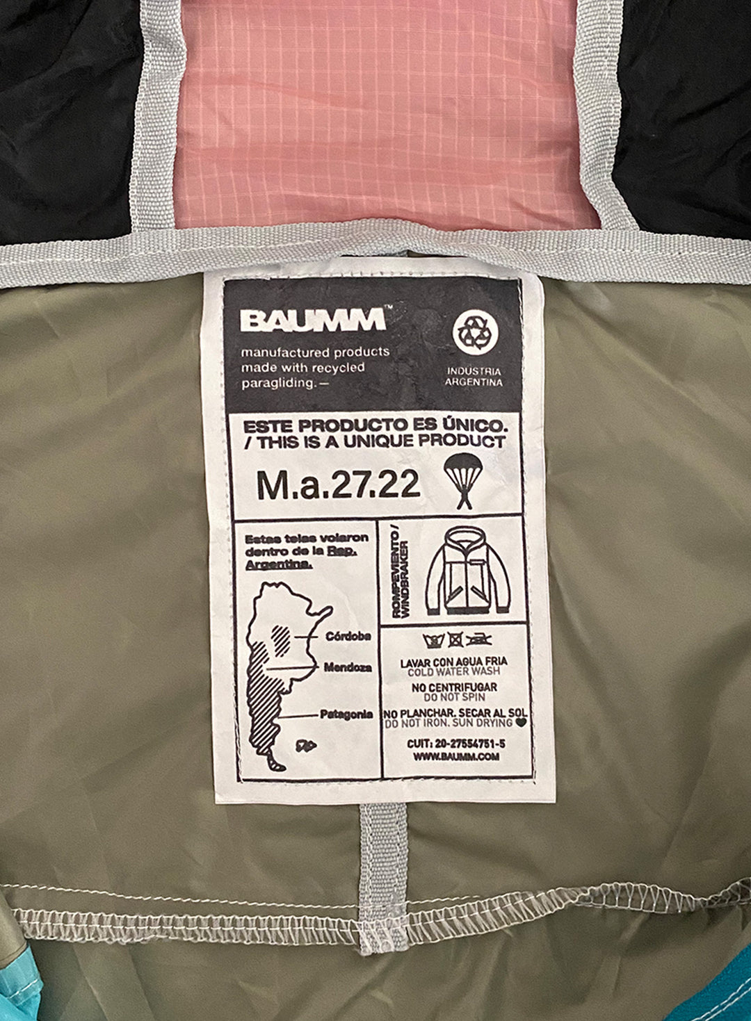 Upcycled Parachute Jacket (Medium - M.a.27.22)