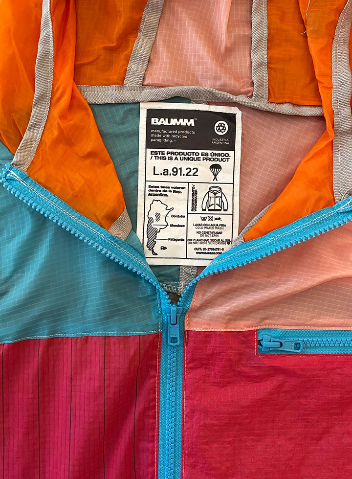 Upcycled Parachute Jacket (Large - L.a.91.22)