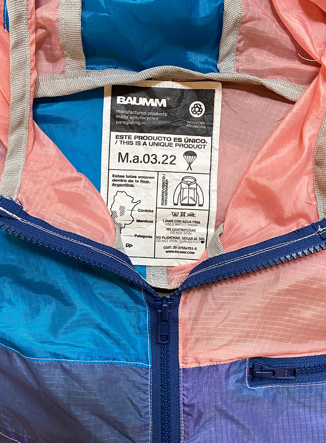 Upcycled Parachute Jacket (Medium - M.a.03.22)