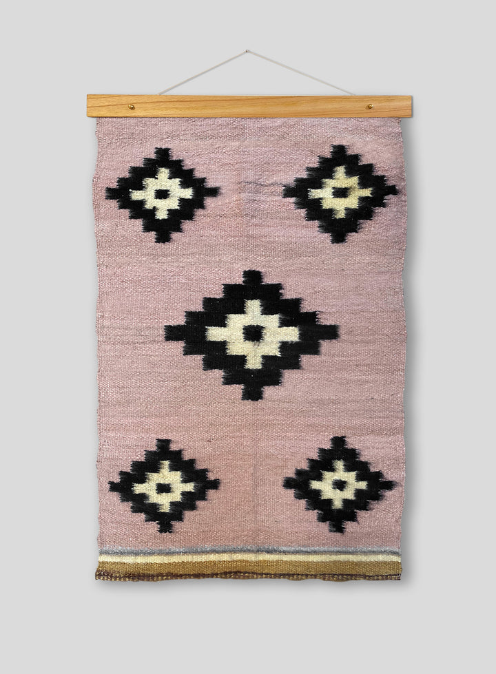 La Cruz Tapestry in Faded Pink