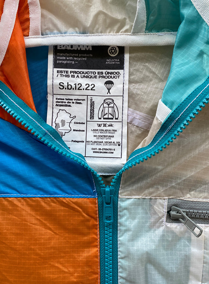 Upcycled Parachute Jacket (Small - S.b.12.22)