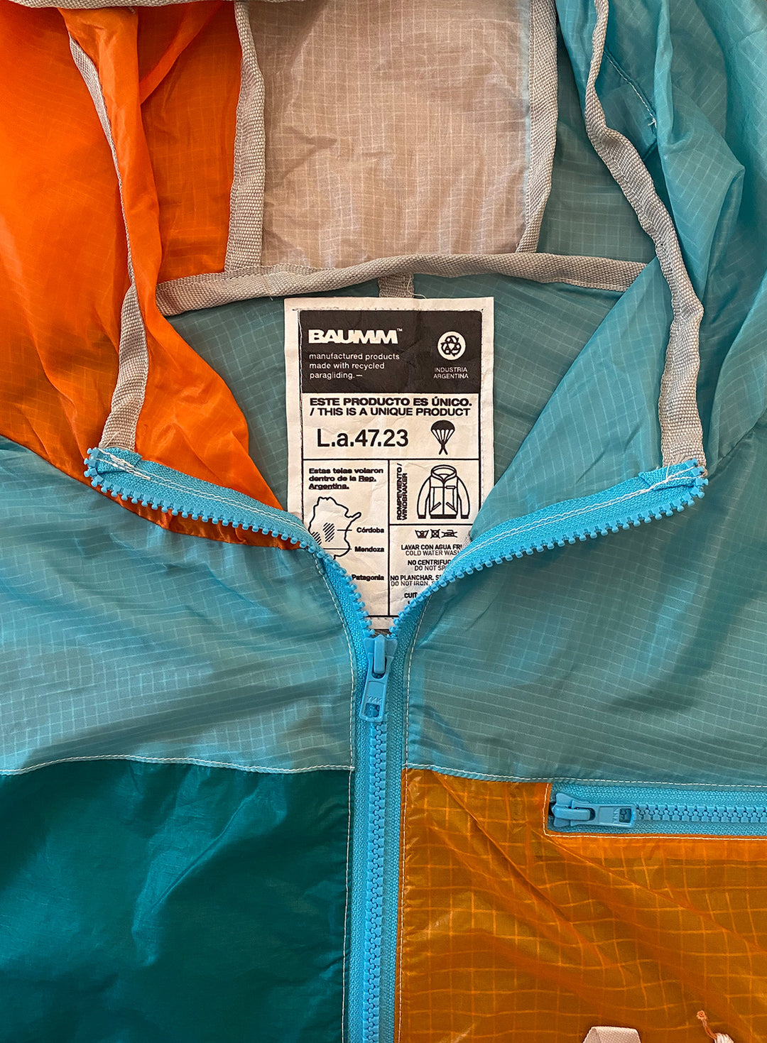 Upcycled Parachute Jacket (Large - L.a.47.23)