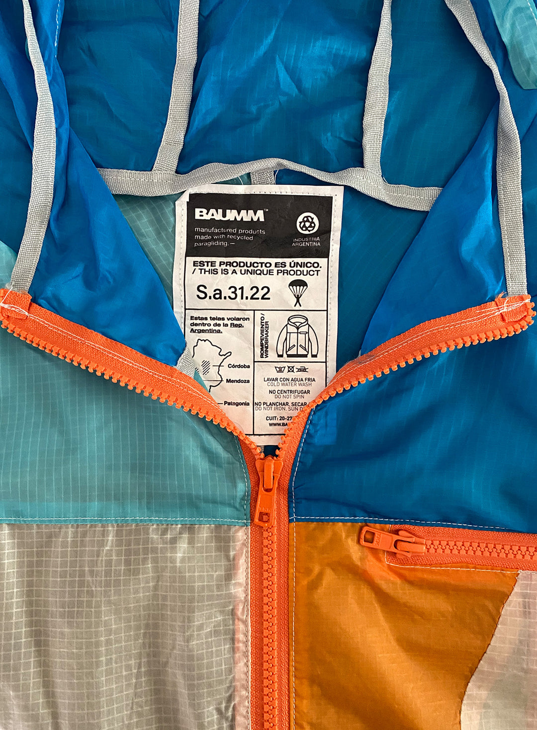 Upcycled Parachute Jacket (Small - S.31.22)