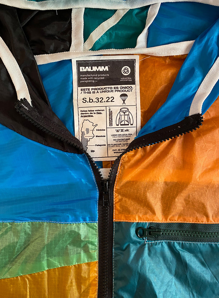 Upcycled Parachute Jacket (Small - S.b.32.22)