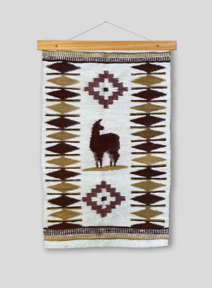 The Llama Tapestry in Ivory