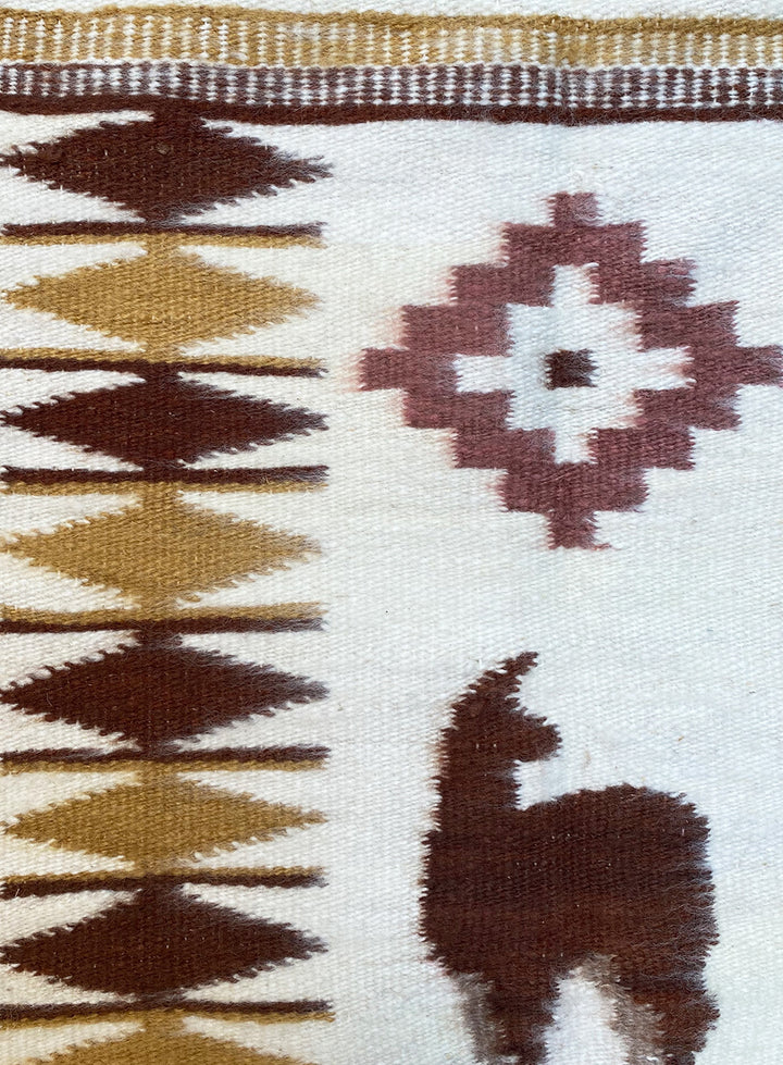 The Llama Tapestry in Ivory