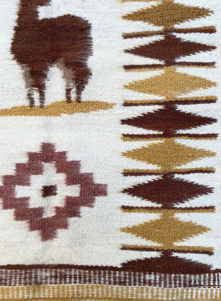 The Llama Tapestry in Ivory