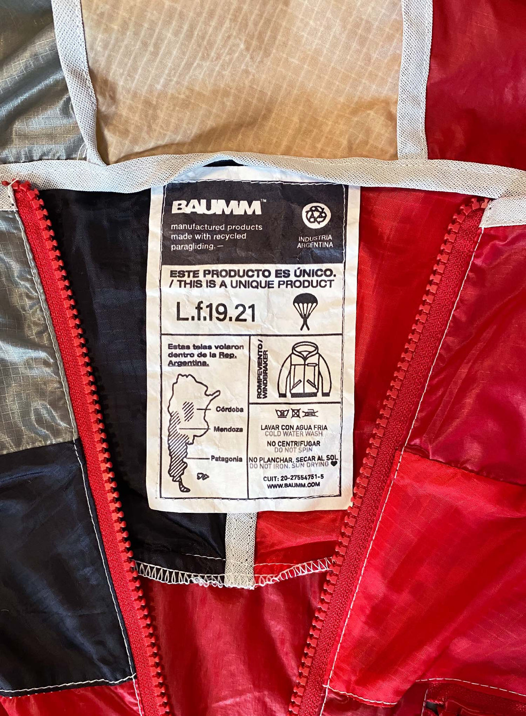 Upcycled Parachute Jacket (Large - L.f.19.21)